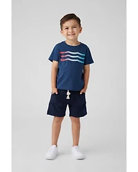 Boys' Americana Waves Cotton Tee - Little Kid, Big Kid