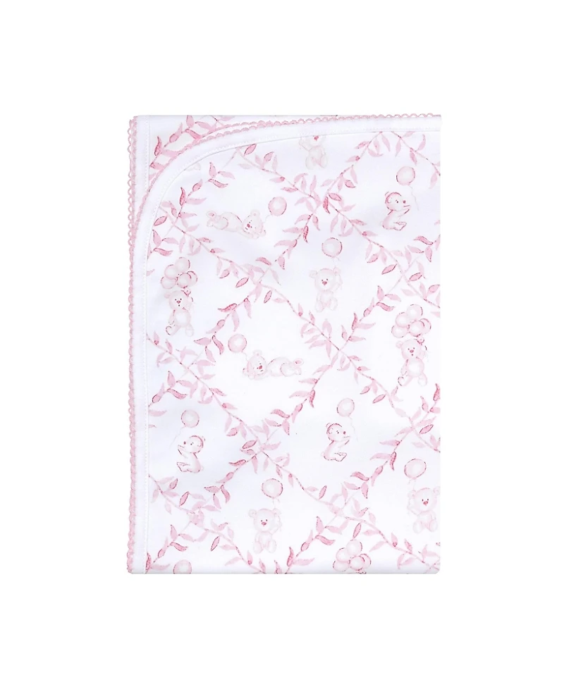 Nellapima Girls' Pink Bears Trellace Blanket - Baby