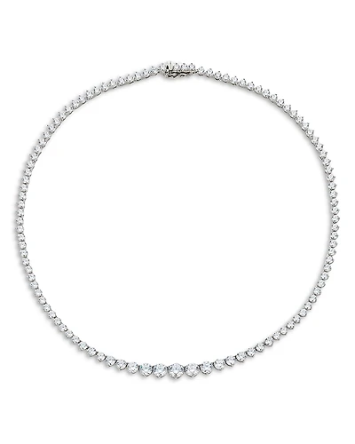 Nadri Graduated Cubic Zirconia Tennis Necklace, 16