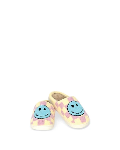Girls' Happy Check Slippers - Little Kid, Big Kid