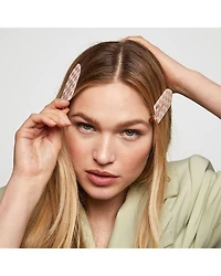 XL Creaseless Clips - Terracotta Checker, Set of 2