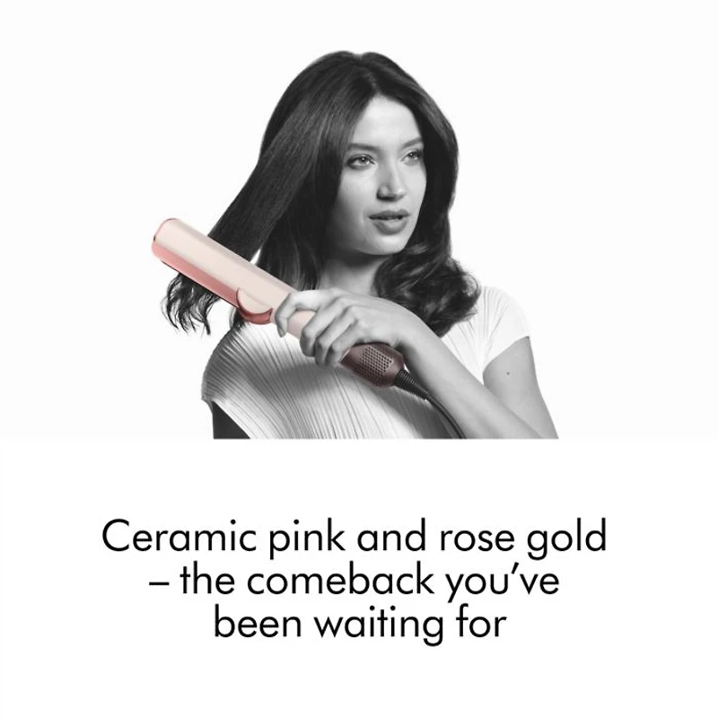 Airstrait™ Straightener | Ceramic Pink/Rose Gold