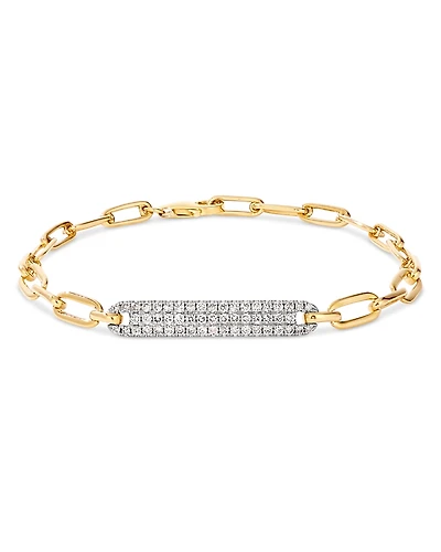 Bloomingdale's Fine Collection Diamond Pave Oval Link Bracelet