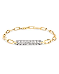 Bloomingdale's Fine Collection Diamond Pave Oval Link Bracelet