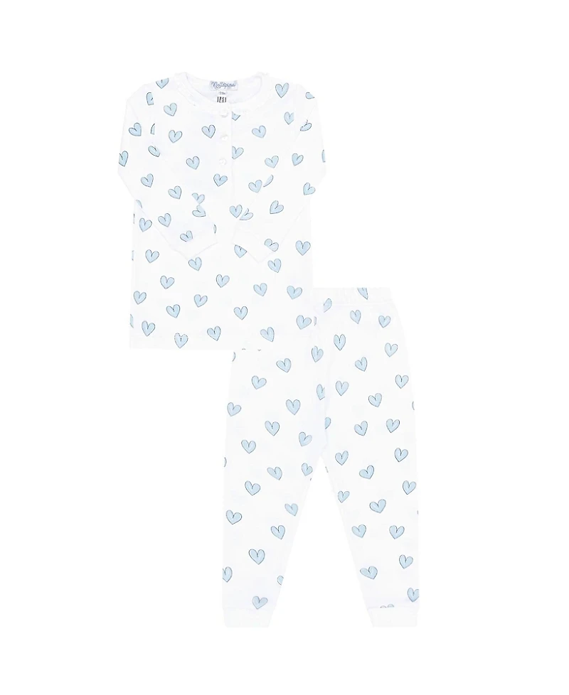 Nellapima Girls' Pink Heart Print Pajama