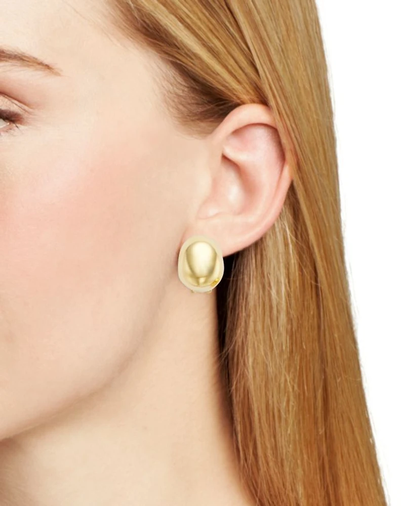 Chubby Hoop Clip On Earrings