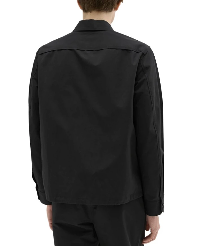 Drawstring Hem Shirt Jacket