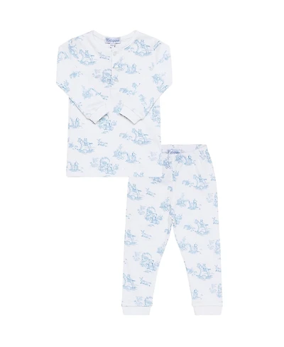 Nellapima Boys' Blue Toile Print Pajama