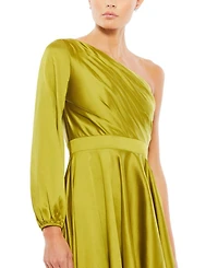 High Low One Shoulder Flowy Gown