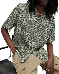 Underground Short Sleeve Button Front Camp Shirt