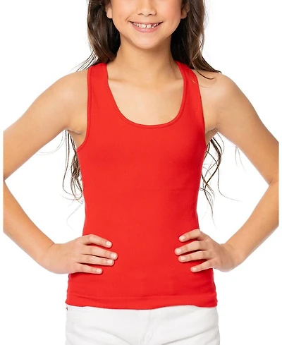 Ribbed Racer Back Tank Top - (10-14 Big Kid