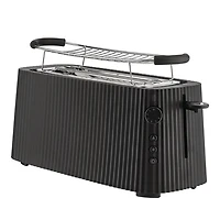 Plisse 4 Slice Toaster, Black