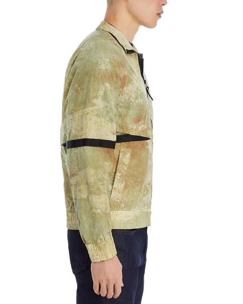 Regular Fit Pixelated Camo Jacket