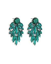Cry Me A River Crystal Cluster Drop Earrings