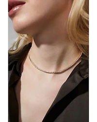 2.5mm Cubic Zirconia Tennis Necklace, 16"