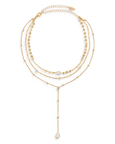 Forever Freshwater Pearl Multi-Chain Choker Necklace, 11-13"