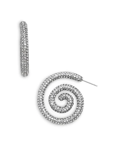 Nicole Pavé Spiral Drop Earrings