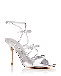 Stuart Weitzman Women's Tully 100 Bow Strappy Sandals