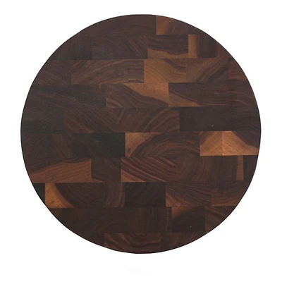 12" Round Walnut End Grain Board