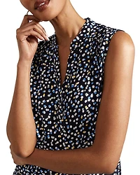 Armelle Split Neck Blouse