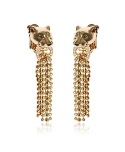 Panth  re de Cartier 18K 18K Yellow Gold Earrings