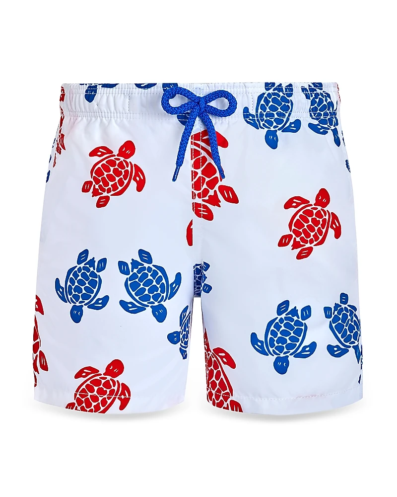 Vilebrequin Boys' Jim Multi Color Turtle Swim Trunks - Little Kid, Big Kid