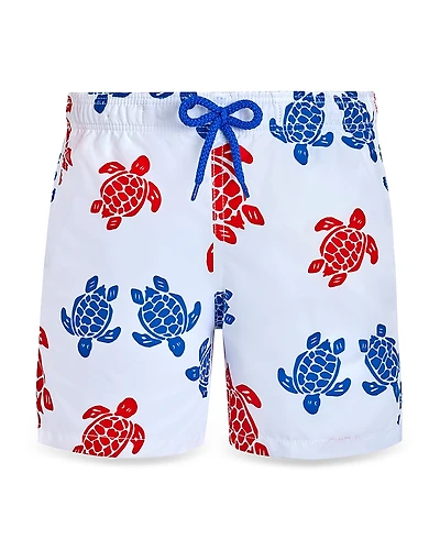 Vilebrequin Boys' Jim Multi Color Turtle Swim Trunks - Little Kid, Big Kid