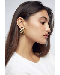 Tower Drop Earrings in 18K Gold Plated