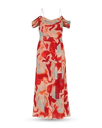Marble Print Dress
