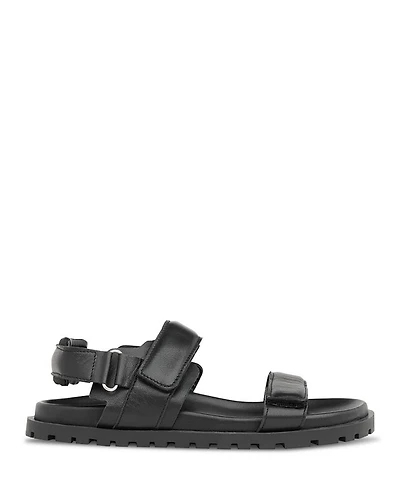 Women's Ria Black Sporty Velcro Sandals