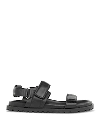 Whistles Women's Ria Black Sporty Velcro Sandals