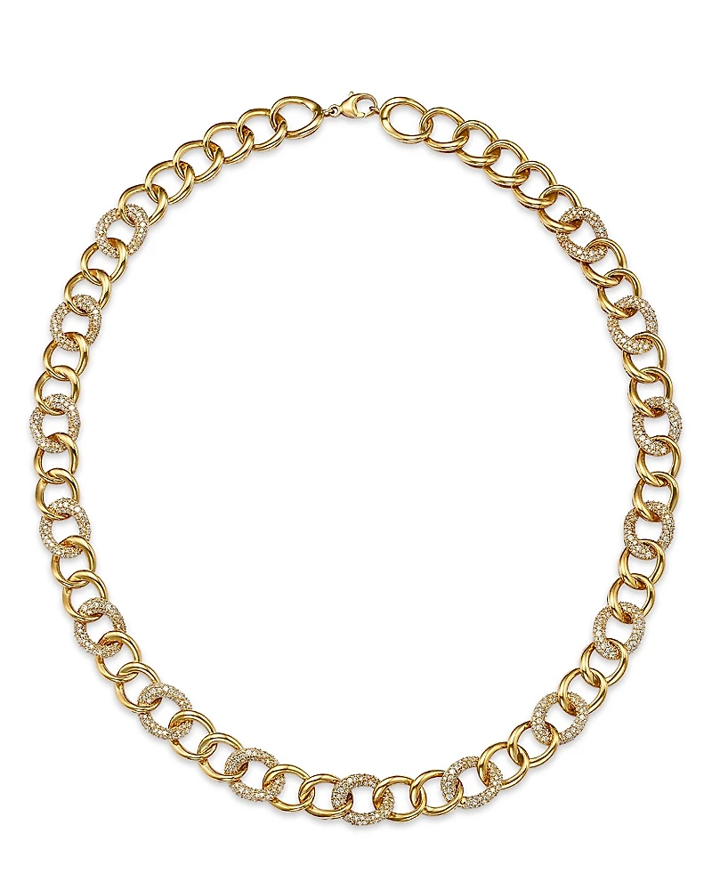 Bloomingdale's Fine Collection Diamond Link Necklace