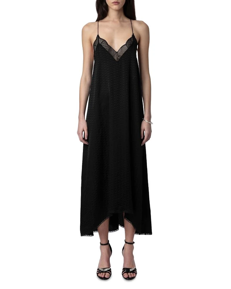 Risty Silk Jacquard Dress