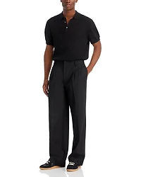 Leroy Relaxed Straight Fit Pleated Pants