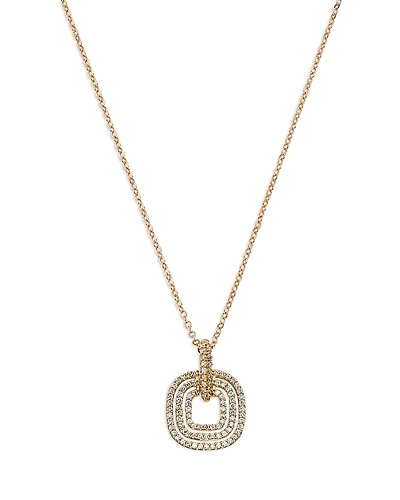 Bloomingdale's Fine Collection Diamond Triple Ring Pendant Necklace
