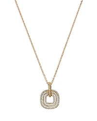 Bloomingdale's Fine Collection Diamond Triple Ring Pendant Necklace