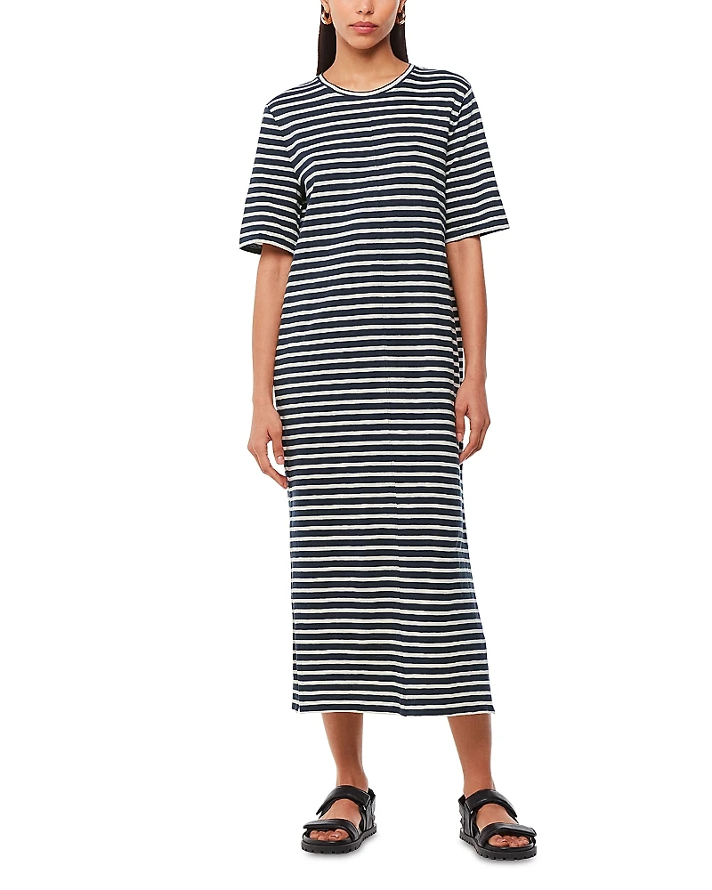 Whistles Breton Stripe Jersey Dress