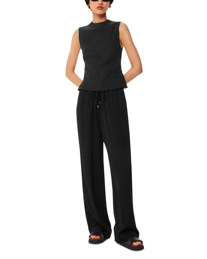 Plissé Sleeveless Top