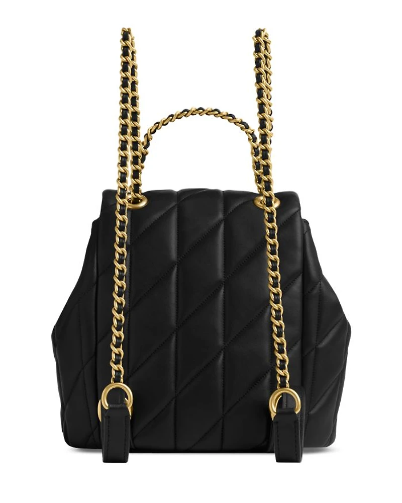 Tabby Quilted Leather Convertible Backpack