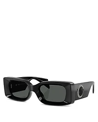 Versace Rectangular Sunglasses, 52mm