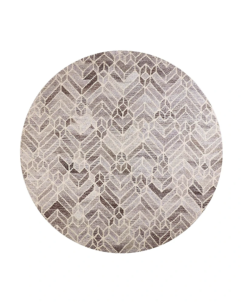 Feizy Asher 8638769F Round Area Rug, 8' x 8'