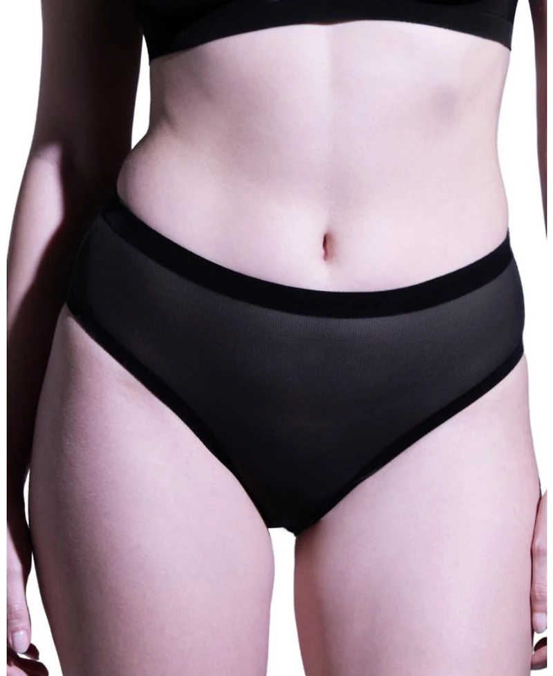 Sheer High Cut Highwaisted Brief