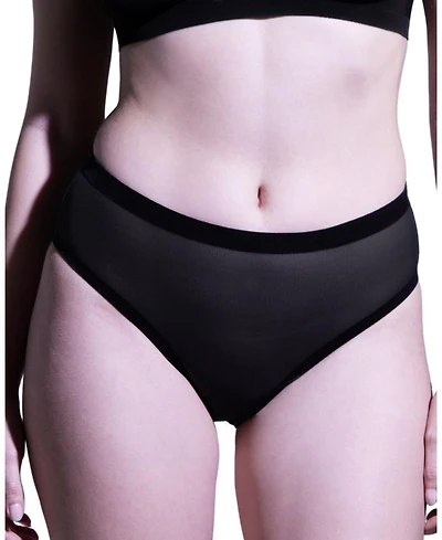 Sheer High Cut Highwaisted Brief