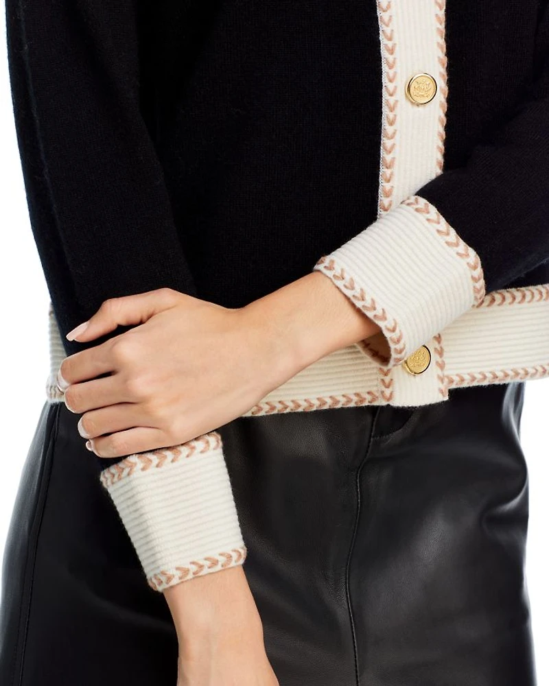 Contrast Trim Cardigan - Exclusive