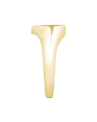 Diamond Heart Signet Ring in 14K Yellow Gold, 0.25 tcw