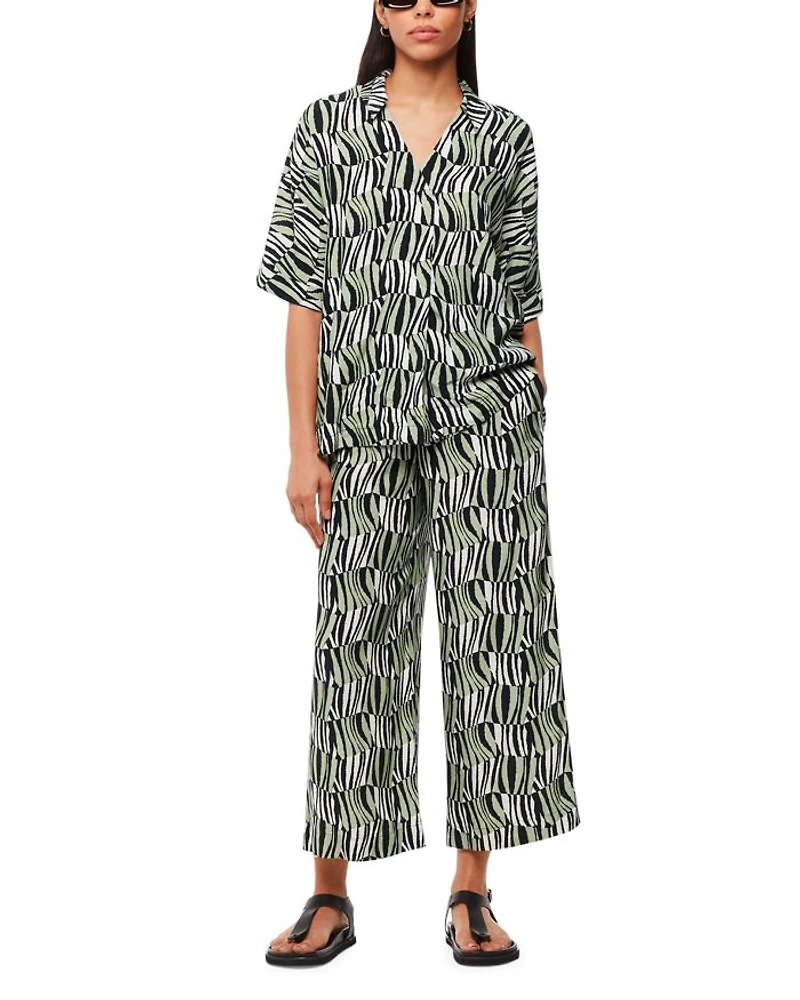 Checkerboard Tiger Boxy Shirt