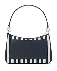 Hudson Striped Canvas Fabric Convertible Crossbody