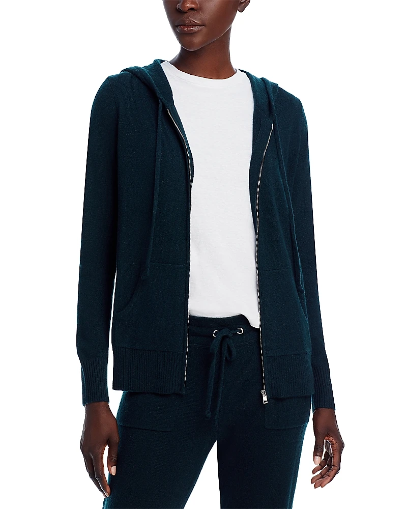 C by Bloomingdale's Cashmere Zip Hoodie - Exclusive
