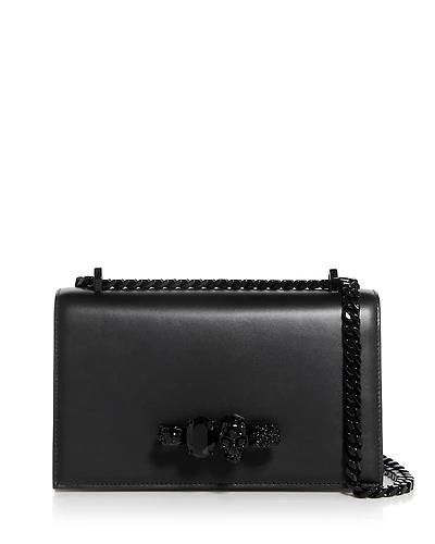 McQueen Embellished Leather Shoulder Bag
