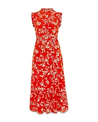Elsa Ruffled Midi Dress